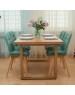 Стул обеденный POLINI Home Verona SD, мятный-натуральный (2 кор.)