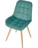 Стул обеденный POLINI Home Verona SD, мятный-натуральный (2 кор.)