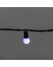 Гирлянда NEON-NIGHT (303-609) Гирлянда Мультишарики 20м, 200LED, диаметр 15 мм, IP44, зеленый провод, свечение мульти (RG/RB), мигание, 230В