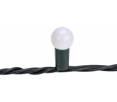 Гирлянда NEON-NIGHT (303-609) Гирлянда Мультишарики 20м, 200LED, диаметр 15 мм, IP44, зеленый провод, свечение мульти (RG/RB), мигание, 230В
