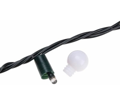Гирлянда NEON-NIGHT (303-609) Гирлянда Мультишарики 20м, 200LED, диаметр 15 мм, IP44, зеленый провод, свечение мульти (RG/RB), мигание, 230В