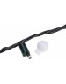 Гирлянда NEON-NIGHT (303-609) Гирлянда Мультишарики 20м, 200LED, диаметр 15 мм, IP44, зеленый провод, свечение мульти (RG/RB), мигание, 230В