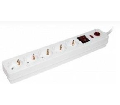 IEK СФ-05К 1.5м (5 розеток) белый (коробка)