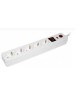 IEK СФ-05К 1.5м (5 розеток) белый (коробка)