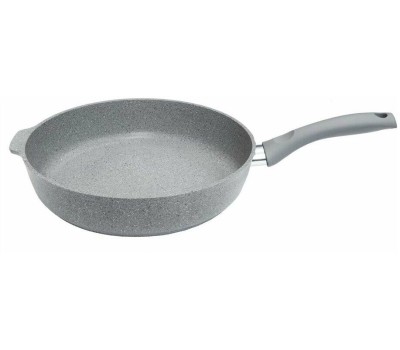 Сковорода KUKMARA Смс283а а/пр литая 28см съемн/руч Светлый мрамор