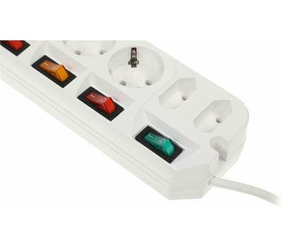 MOST Сетевой удлинитель A10 5м (6 розеток) белый (коробка)