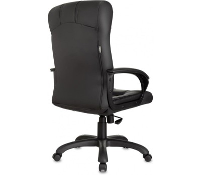Кресло компьютерное БЮРОКРАТ Кресло руководителя KB-10 черный эко.кожа крестов. пластик
