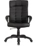 Кресло компьютерное БЮРОКРАТ Кресло руководителя KB-10 черный эко.кожа крестов. пластик