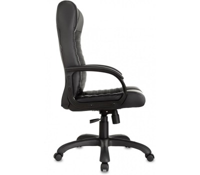 Кресло компьютерное БЮРОКРАТ Кресло руководителя KB-10 черный эко.кожа крестов. пластик