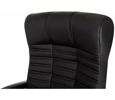 Кресло компьютерное БЮРОКРАТ Кресло руководителя KB-10 черный эко.кожа крестов. пластик