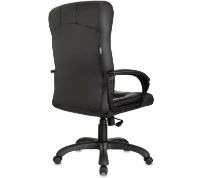 Кресло компьютерное БЮРОКРАТ Кресло руководителя KB-10 черный эко.кожа крестов. пластик