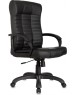 Кресло компьютерное БЮРОКРАТ Кресло руководителя KB-10 черный эко.кожа крестов. пластик