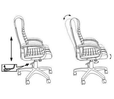 Кресло компьютерное БЮРОКРАТ Кресло руководителя KB-10 черный эко.кожа крестов. пластик
