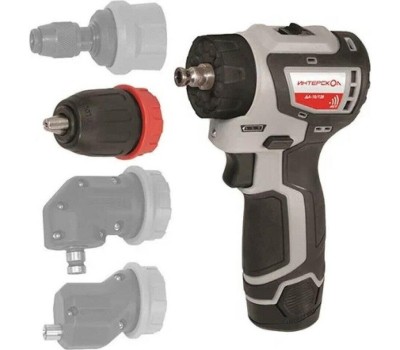 ИНТЕРСКОЛ Дрель-шуруповерт ДА-10/12В 36, 2Ач, с двумя аккумуляторами [687.2.2.77]