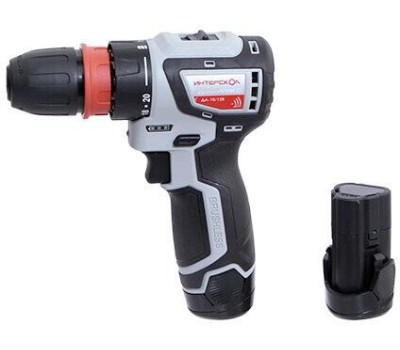 ИНТЕРСКОЛ Дрель-шуруповерт ДА-10/12В 36, 2Ач, с двумя аккумуляторами [687.2.2.77]