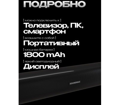 Саундбар SOUNDMAX SM-SB006P(черный)