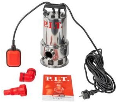 Дренажный насос P.I.T. Насос дренажный электрич. PSW900-W2 (900Вт, грязная вода, напор 9м, 250л/мин, нерж. сталь)
