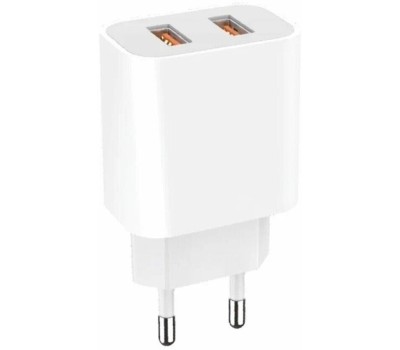 GOPOWER Зарядное устройство 2USB 2.4A 12W 00-00018570 WHITE