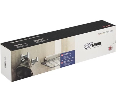 Аксессуары для ванной комнаты GFMARK 84205 Вешалка с четырьмя крючками прямая, на квадратном основании, цвет ХРОМ