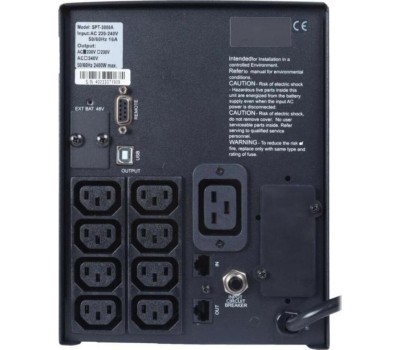 ИБП POWERCOM ИБП Smart King Pro+ SPT-3000-II LCD, 3000ВA
