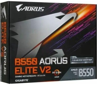 Материнская плата GIGABYTE Материнская плата B550 AORUS ELITE AX V2, Socket AM4, AMD B550, ATX, Ret