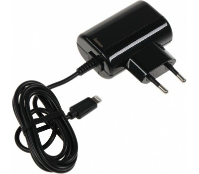 HAMA Сетевое зарядное устройство H-183267, 8-pin Lightning, 5Вт, 1A, черный [00183267]