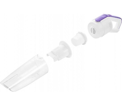 пылесосы KITFORT Ручной пылесос (handstick) КТ-5198, 75Вт, белый/фиолетовый