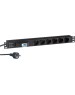 Exegate EX280835RUS Блок розеток ExeGate ServerPro PDU-19H610 Al-6S-EU2.5-1P, 19