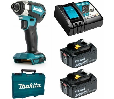 MAKITA Ударный шуруповерт DTD153RFE, 3Ач, с двумя аккумуляторами