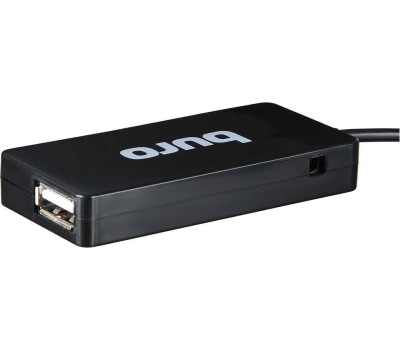 BURO Хаб (разветвитель) BU-HUB4-U2.0-Slim, черный