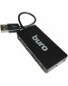BURO Хаб (разветвитель) BU-HUB4-U2.0-Slim, черный