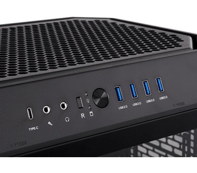 Корпус для ПК THERMALTAKE Корпус CA-1Z1-00M1WN-00 Win/SPCC/Tempered Glass*3/CT140 Fan*2/Color Box/With Screen Metal Panel