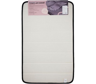 САНАКС - Коврик в ванную ПАМЯТЬ с эффектом восстановления, одинарный черный 50 х 80 см 00435