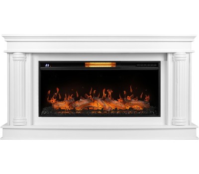 Камин электрический ROYAL THERMO Каминокомплект: Очаг Aurora RTFP/P-AR40LS, портал Olympia 42/40/36, белый