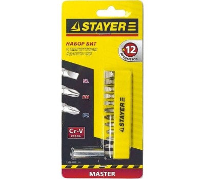 Набор бит STAYER MASTER 2609-H12_z01 12предметов