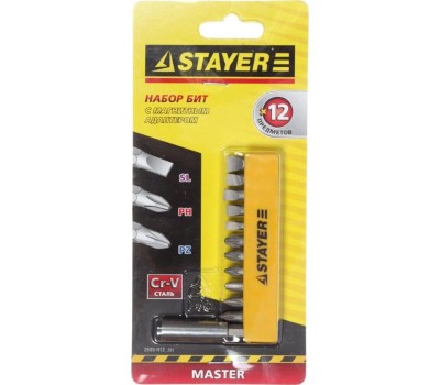 Набор бит STAYER MASTER 2609-H12_z01 12предметов