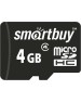 Карта памяти SMARTBUY (SB4GBSDCL4-01) MicroSDHC 4GB Class4 + адаптер