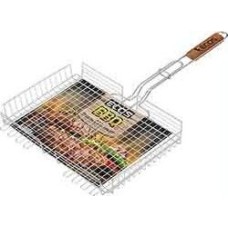 Решетка для барбекю ECOS Решетка для барбекю -22001D (глубокая, со стопами , хром, размер: 22x22x5см ) 999630