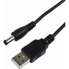 Мобильные устройства/аксессуары REXANT (18-0231) КАБЕЛЬ USB ШТЕКЕР - DC РАЗЪЕМ ПИТАНИЕ 2,1Х5,5 ММ, ДЛИНА 1,5 МЕТРА