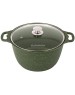 Кастрюля KUKMARA к61tsml а/пр литая 6,0л стекл/кр Trendy style malachite
