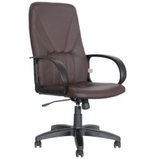 Кресло компьютерное ЯРКРЕСЛА Кр37 ТГ ХРОМ ЭКО3 (экокожа шоколад)