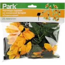 PARK Гирлянда садовая на солнечной батарее Подсолнухи 25 лампочек (107203)