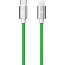 Кабель AKSBERRY (6900327630017) X165 Liquid silicone Type-C -Lightning, зеленый