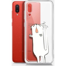 BORASCO Чехол (клип-кейс) ArtWorks, для Samsung Galaxy A02, прозрачный/рисунок [51362]