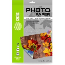 Фотобумага CACTUS Фотобумага CS-MA322050DS, A3, для струйной печати, 50л, 220г/м2, белый, покрытие матовое /матовое