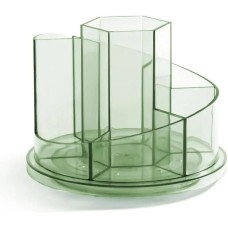 DELI Органайзер настольный 8943GREEN, 150x150x114, пластик, зеленый