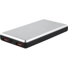 REDLINE Внешний аккумулятор (Power Bank) PDP-3A, 10000мAч, серебристый [ут000018984]