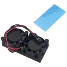 ACD Кулер RA535 Два вентилятора с радиатором Double Fans (25*25*7mm) + Radiator (50*25*5mm) for Raspberry Pi 3B+/4B (RASP3409)