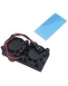 ACD Кулер RA535 Два вентилятора с радиатором Double Fans (25*25*7mm) + Radiator (50*25*5mm) for Raspberry Pi 3B+/4B (RASP3409)