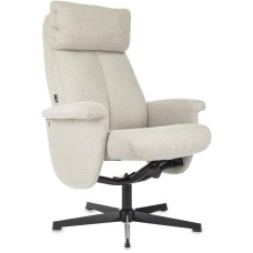 БЮРОКРАТ Кресло _Baron, крестовина, ткань, бежевый [_baron/beige]